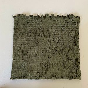 Green bandeau top from Blush boutique